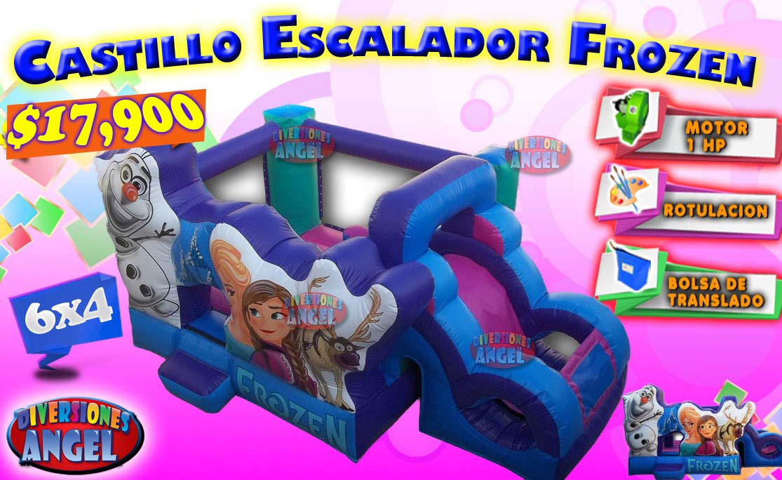 Venta de Brincolines Inflables Castillo Escalador Frozen, Venta de